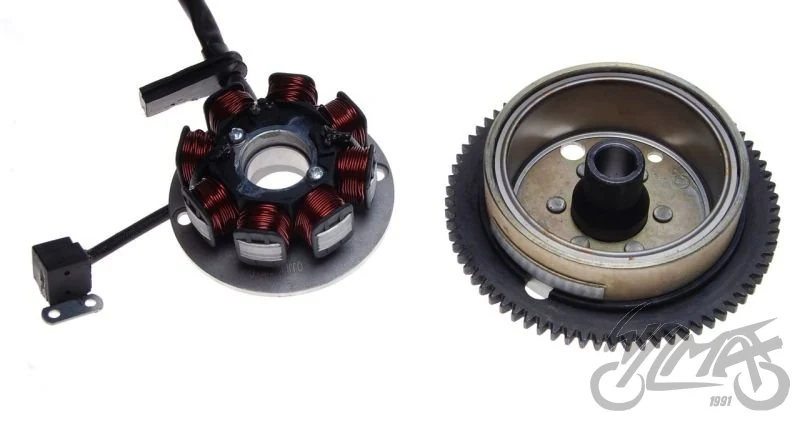 Stator iskrownik + koło magnesowe AM6 — ujęcie 3