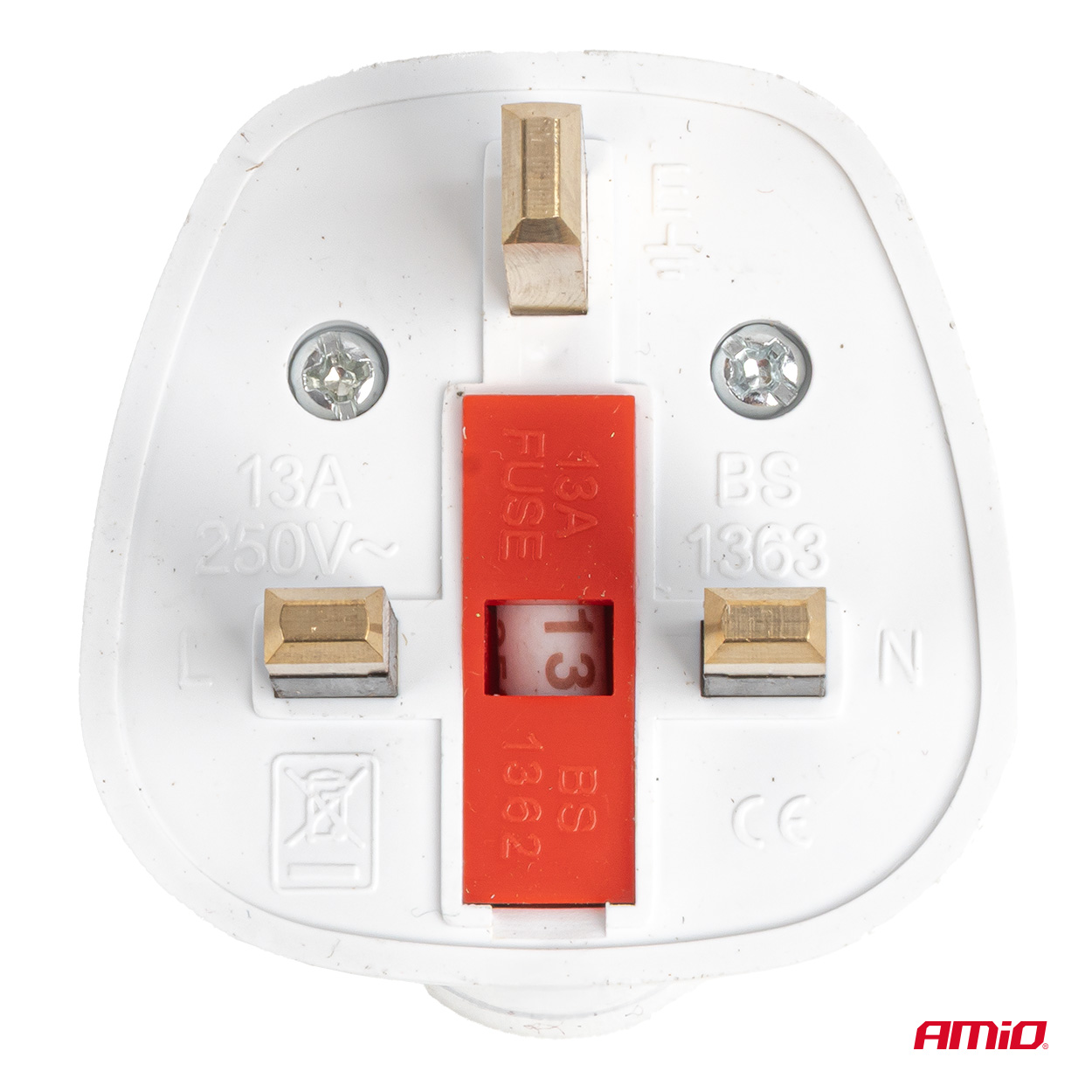 Zestaw adapterów podróżnych z bezpiecznikiem EU UK 13A 250 V 10 szt. — ujęcie 4