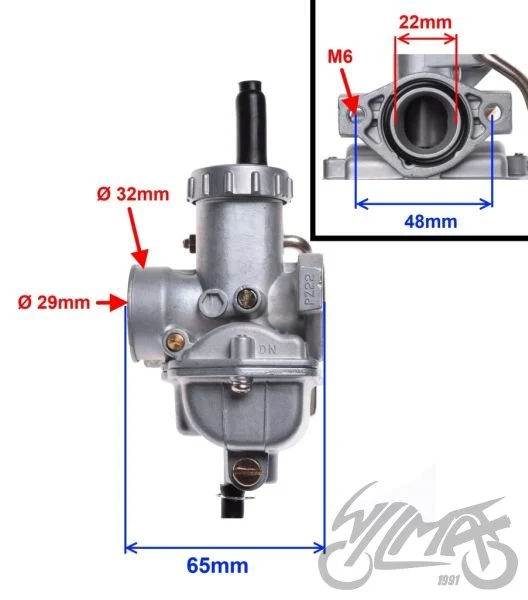 Gaźnik mini cross 4T PZ22 — ujęcie 5