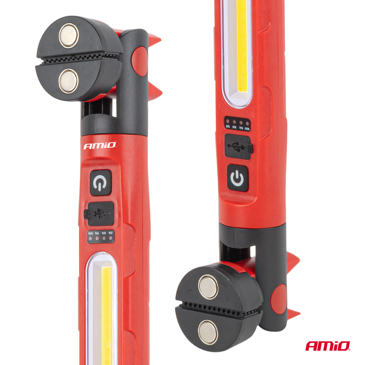 Składana lampa inspekcyjna LED z magnesem i zaciskiem 4000 mAh — ujęcie 9
