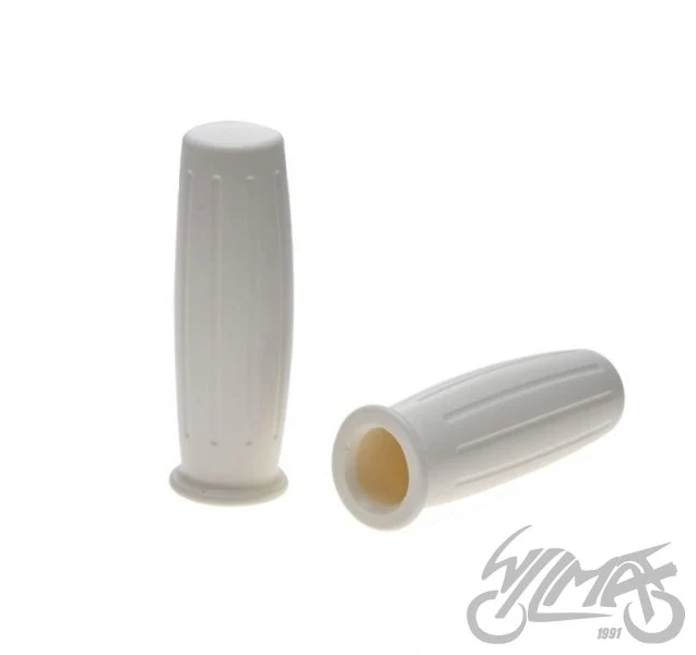 Chwyty kierownicy 7/8" + 1", 117 mm — białe, komplet — ujęcie 1