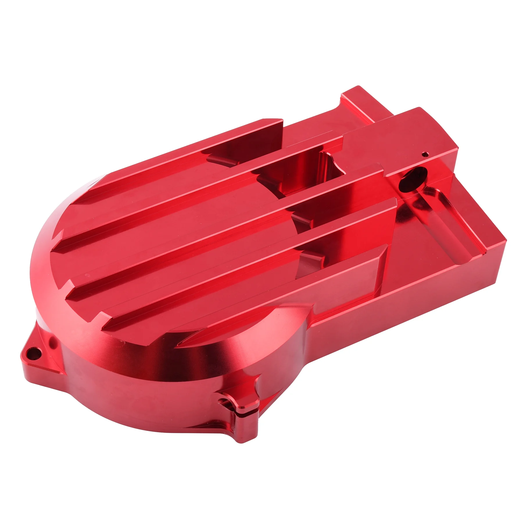 Pokrywa silnika prawa DPR Performance CNC do Simson S51, SR50 — czerwona — ujęcie 2