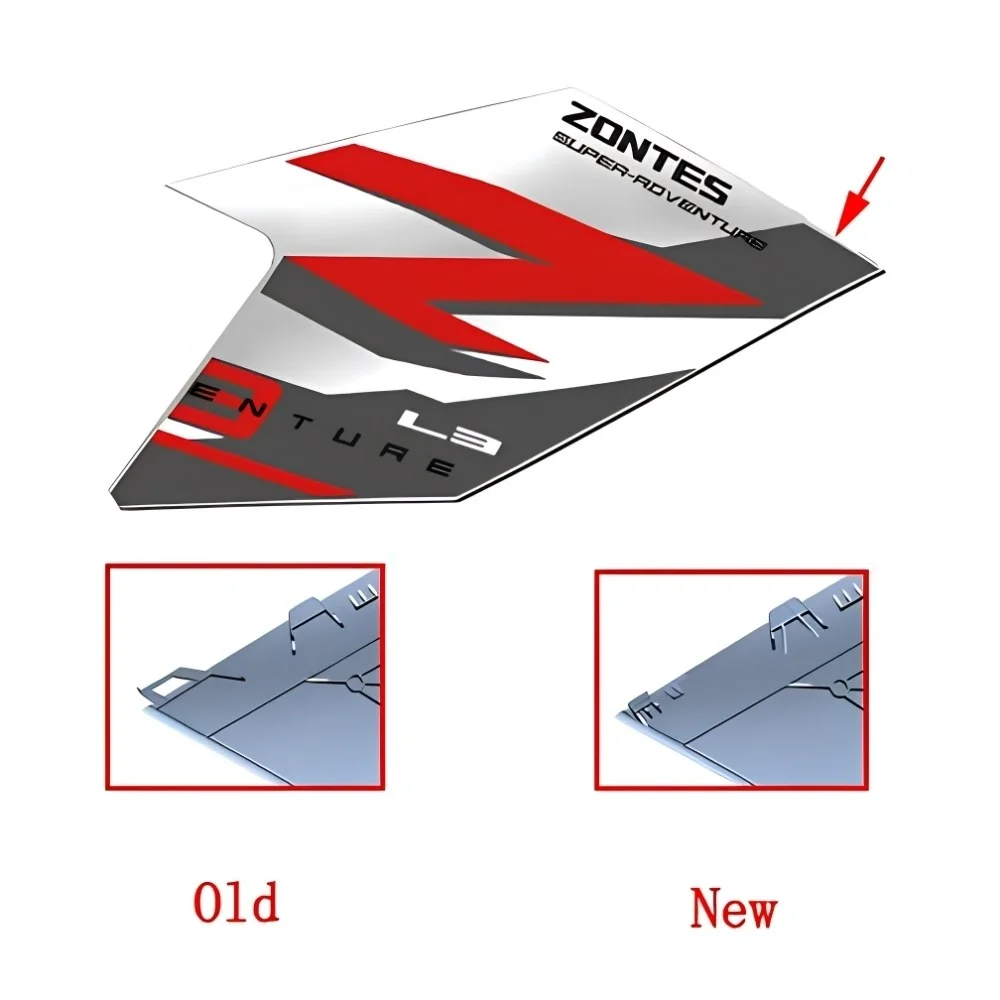 Osłona boczna przód prawa (biała) (nr kat.4046802-025002) (Zontes ZT 703-F) — ujęcie 1