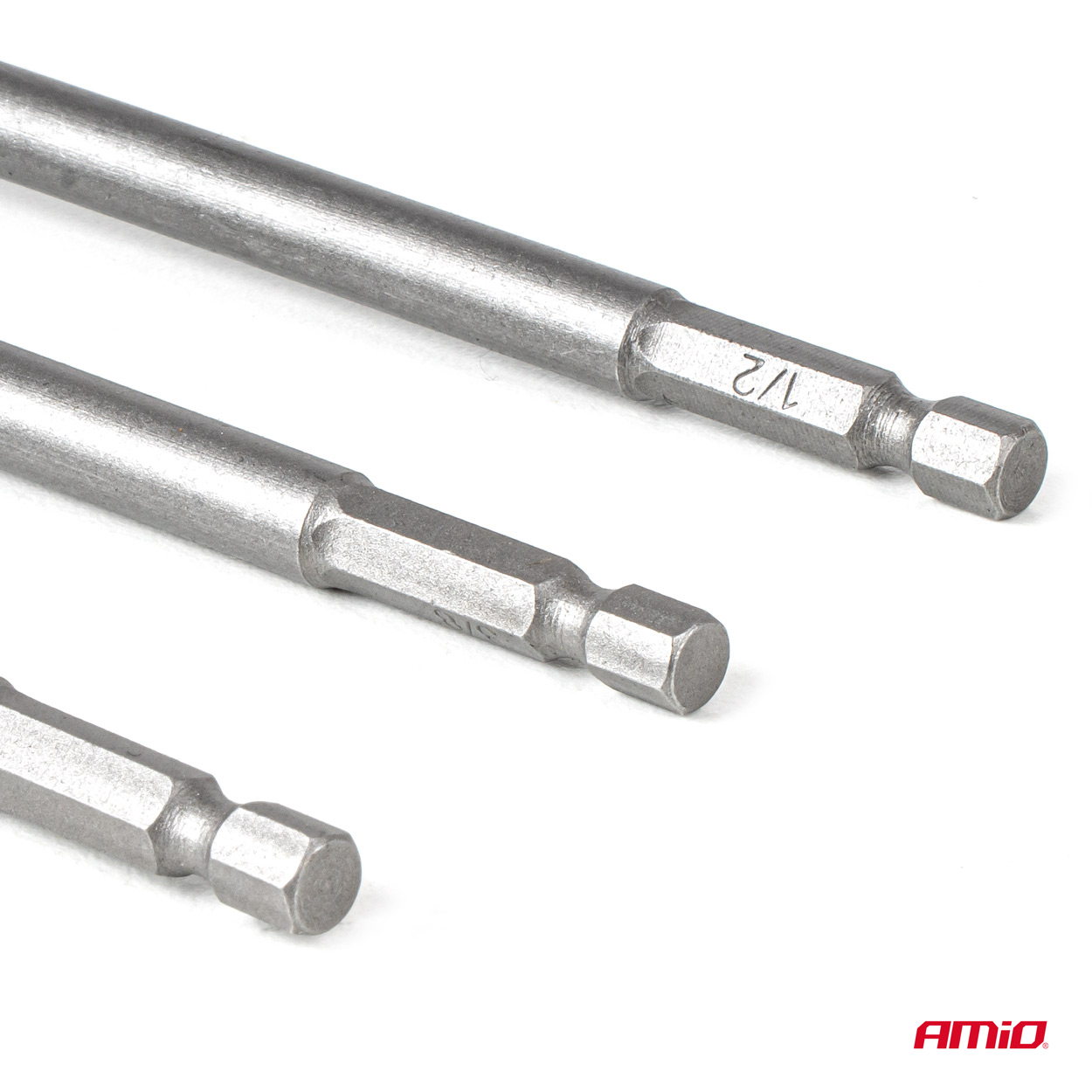 Adaptery redukcje przejściówki do nasadek HEX 1/4" 3/8" 1/2" — ujęcie 3