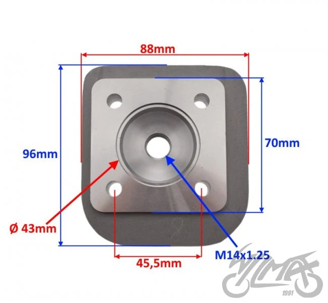 Głowica cylindra do Suzuki AG60 TGB60 komplet — ujęcie 2