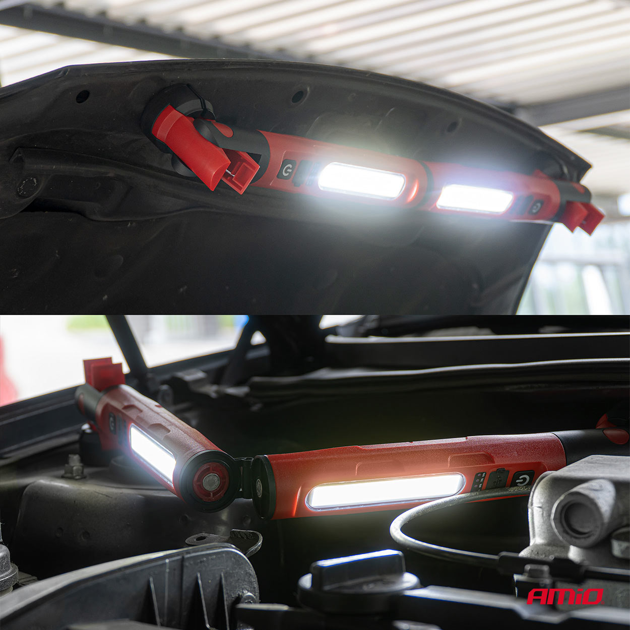 Lampa inspekcyjna LED z magnesem i zaciskiem 4000 mAh — ujęcie 3