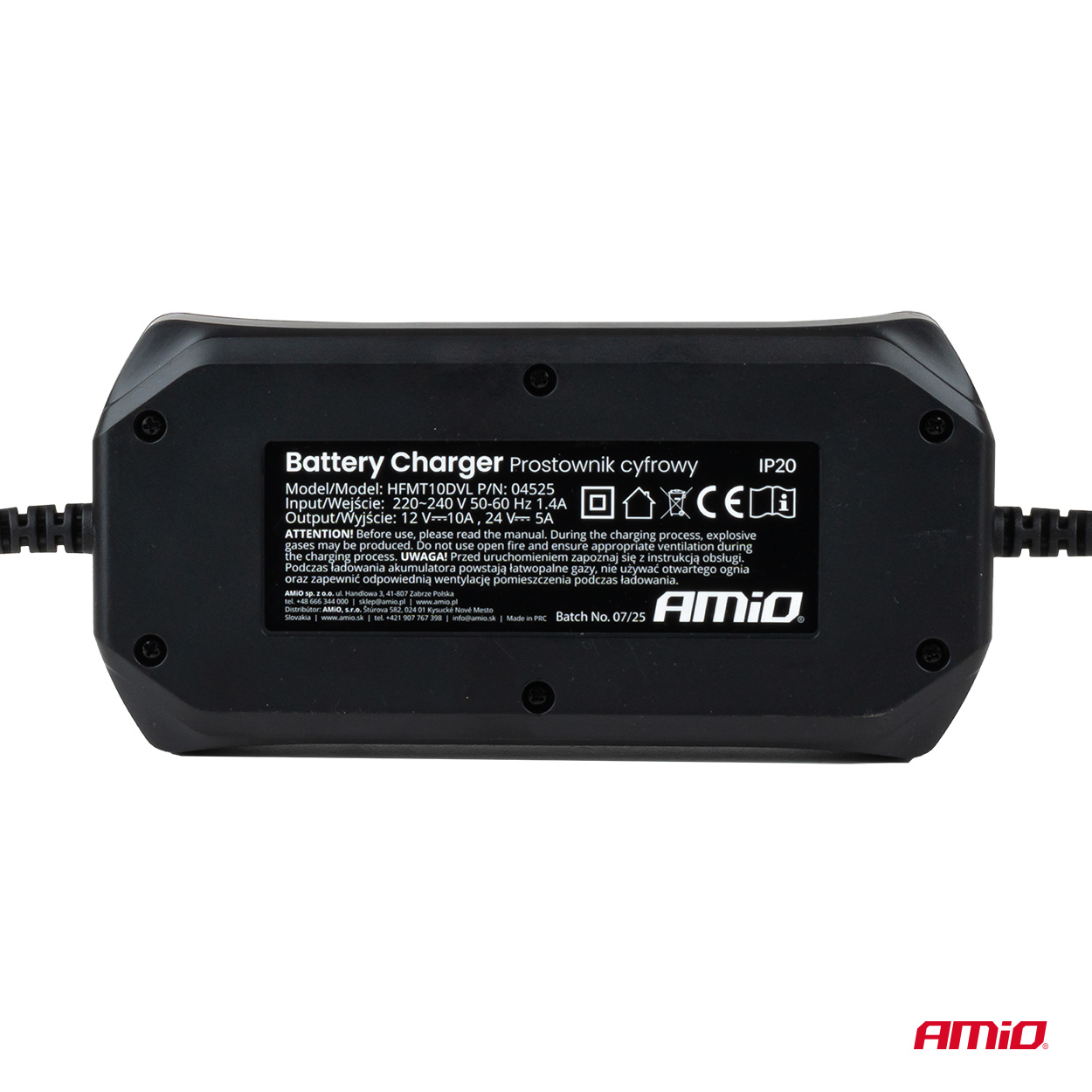 Prostownik cyfrowy STD GEL AGM WET MAX 10A 12 V 24 V — ujęcie 5