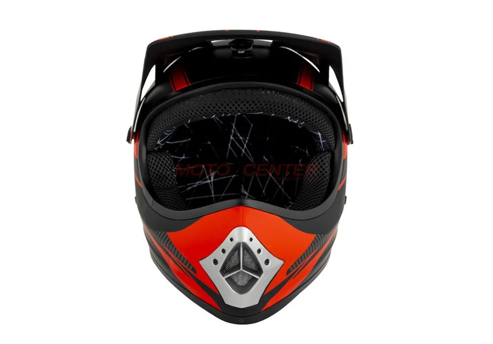 Kask crossowy MPX Dziecięcy WL-801A czarny mat/czerwony S — ujęcie 3