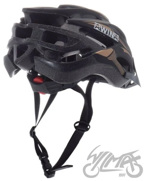 Kask rowerowy Awina by MOON MTB M czarno/złoty — MV88 — ujęcie 2