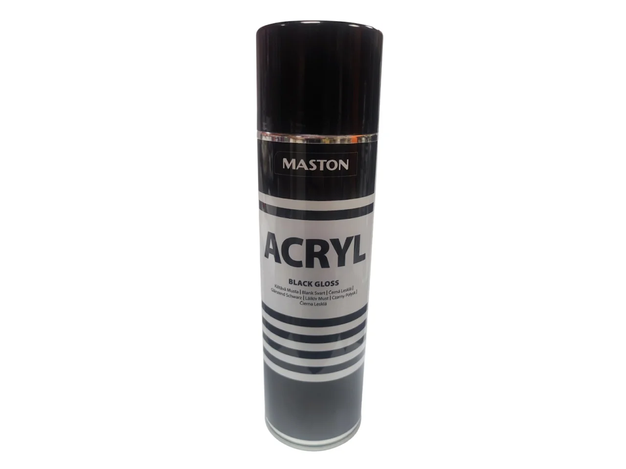 MASTON Spray akrylowy / akryl 400 ml - czarny połysk