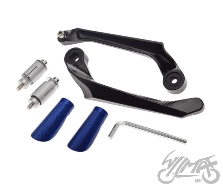 Osłony dłoni do BMW S1000R / S1000RR / C400X / C400GT — niebieskie — ujęcie 1
