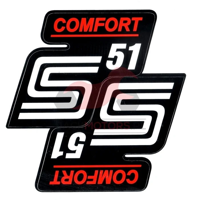 Naklejka Simson pokrywy czerwona comfort — ujęcie 1