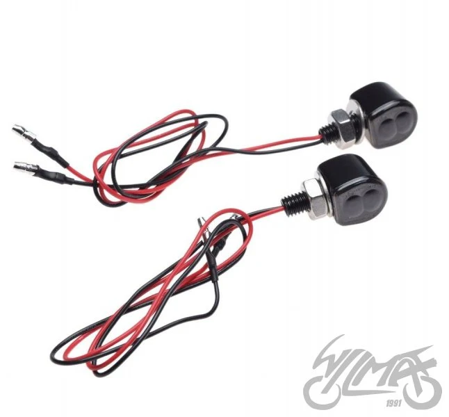 Kierunkowskaz mini LED, czarny — komplet AM1495