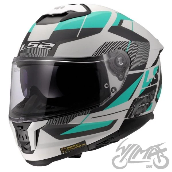 Kask LS2 FF808 Stream II Road M. Cyan Grey — rozmiar M — ujęcie 1