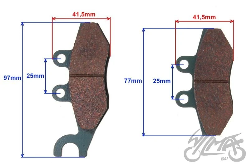 Klocki hamulca do Piaggio fly 125 50 przód — ujęcie 2