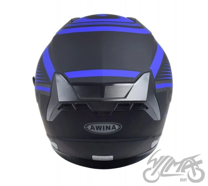 Kask otwarty Awina JK528, czarno nieb. mat — rozmiar M — ujęcie 4