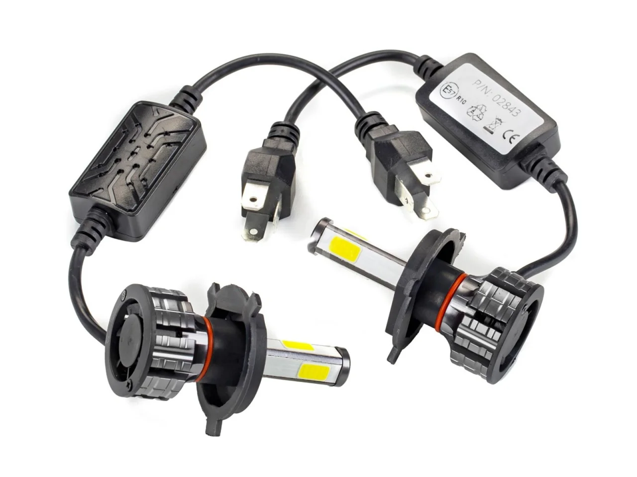 Żarówki samochodowe H4 LED COB 4Side AMIO (2szt.) — ujęcie 8