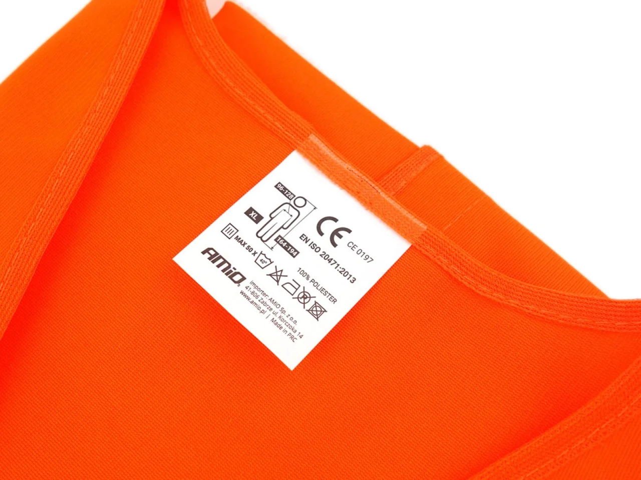 Kamizelka ostrzegawcza pomarańczowa XL z certyfikatem (SV-02) — ujęcie 2
