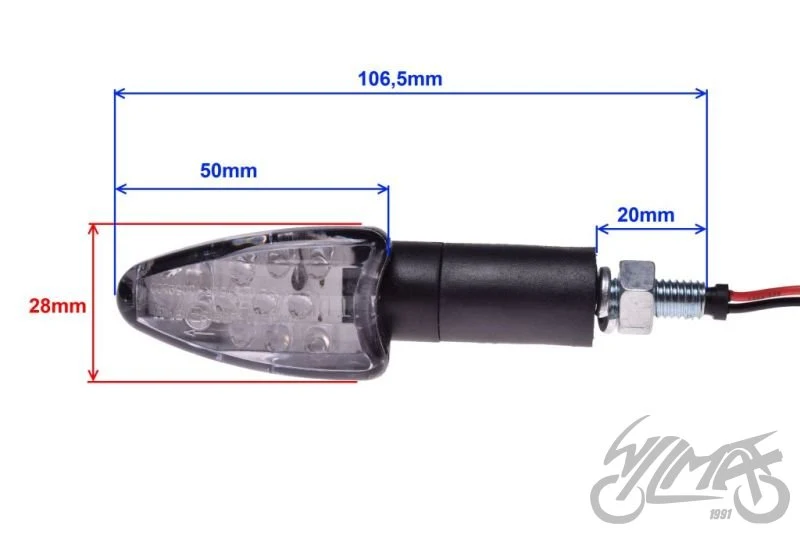 Kierunkowskazy LED 12 V AM1328 — para — ujęcie 4