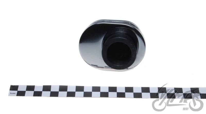Filtr powietrza 38 mm owalny, niski chrom — ujęcie 3