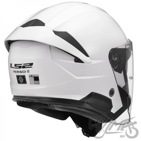 Kask LS2 OF618 Verso II Solid White — rozmiar 3XL — ujęcie 4