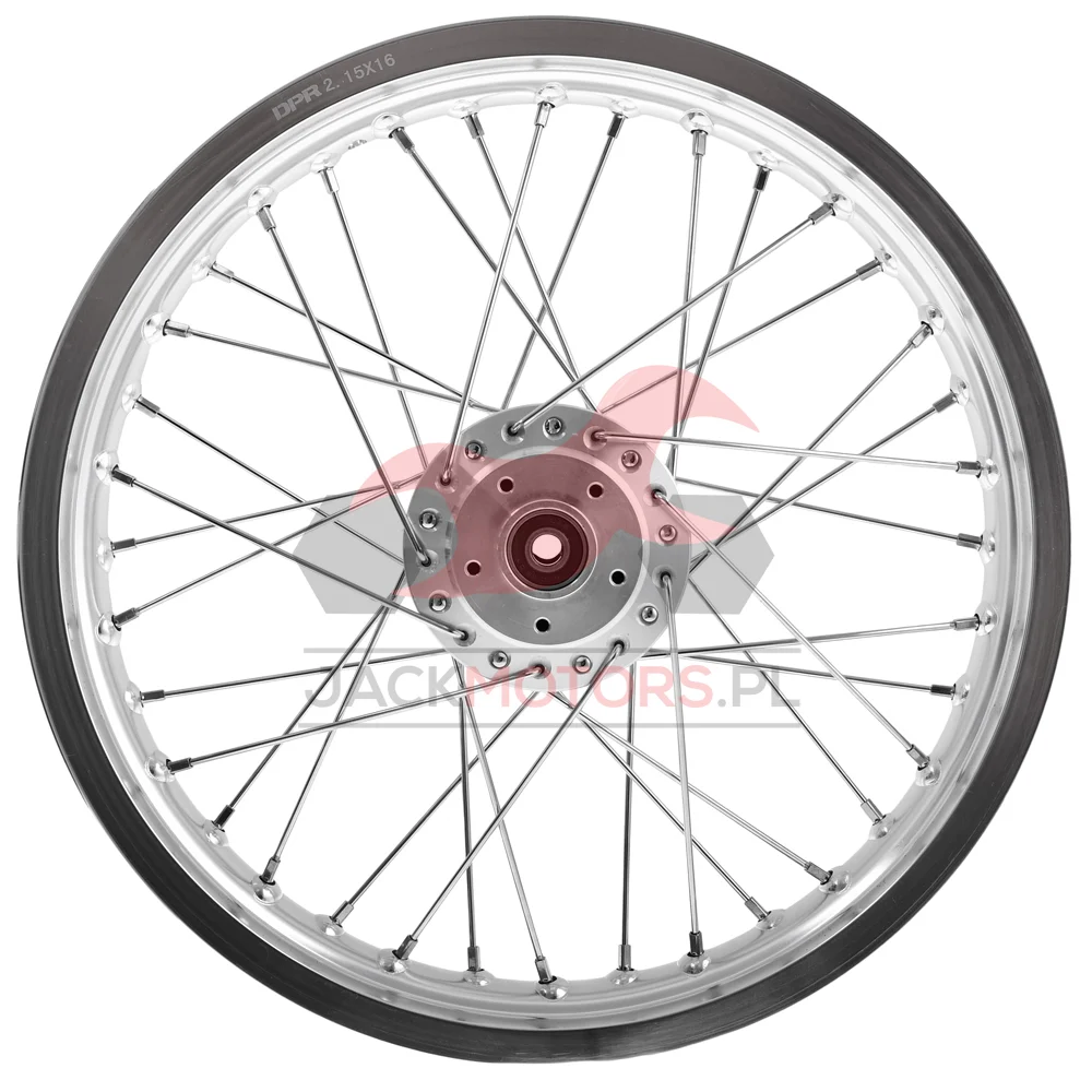 Koło jezdne Simson S51 2,15 × 16 aluminium DPR Classic srebrna piasta + szprychy chrom — ujęcie 4