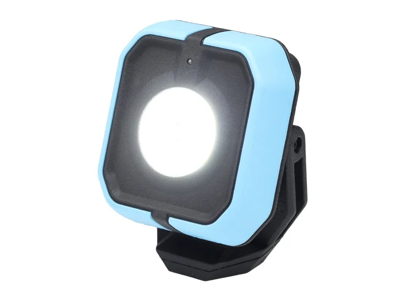 Lampa warsztatowa 10w cob led 1000 lm + 3w led 350 lm akumulatorowa — ujęcie 3