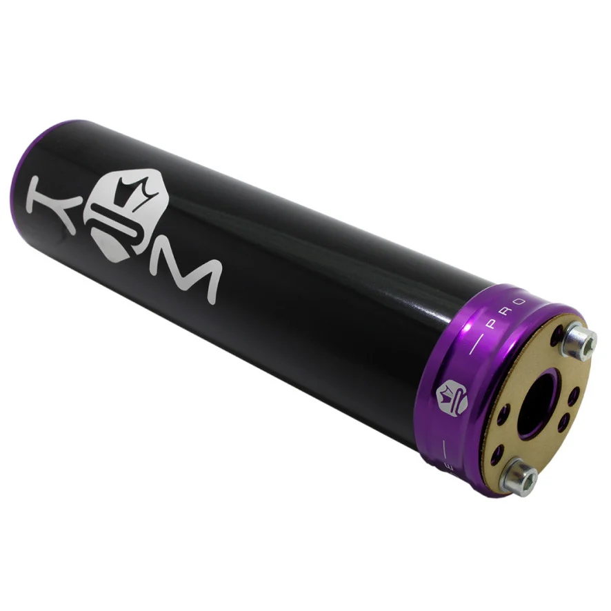 Końcówka wydechu KRM Pro Ride aluminium czarno fioletowa 50-70 cm³ — ujęcie 2
