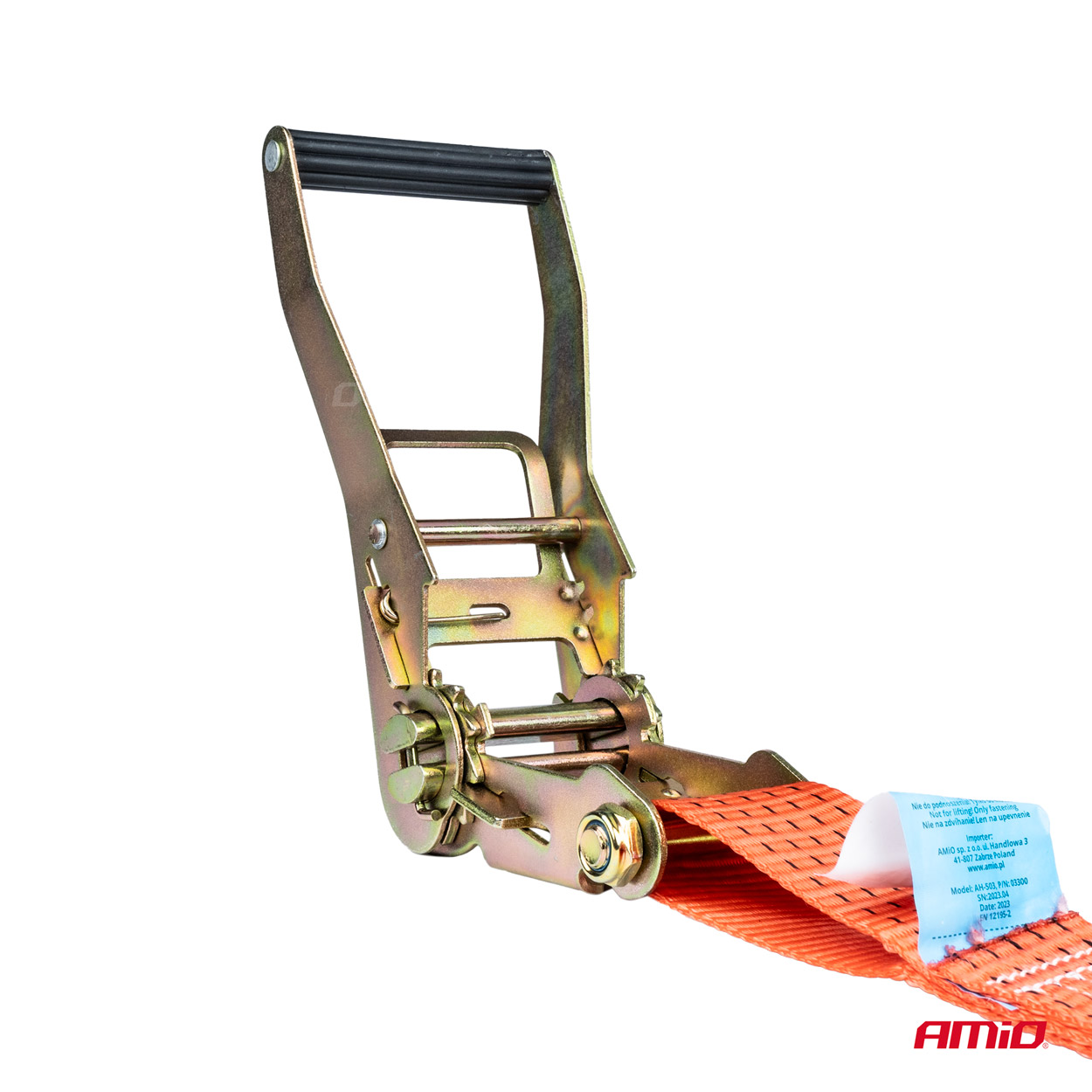 Pas transportowy z napinaczem do lawet 5T 5000 kg 50 mm 3m — ujęcie 2