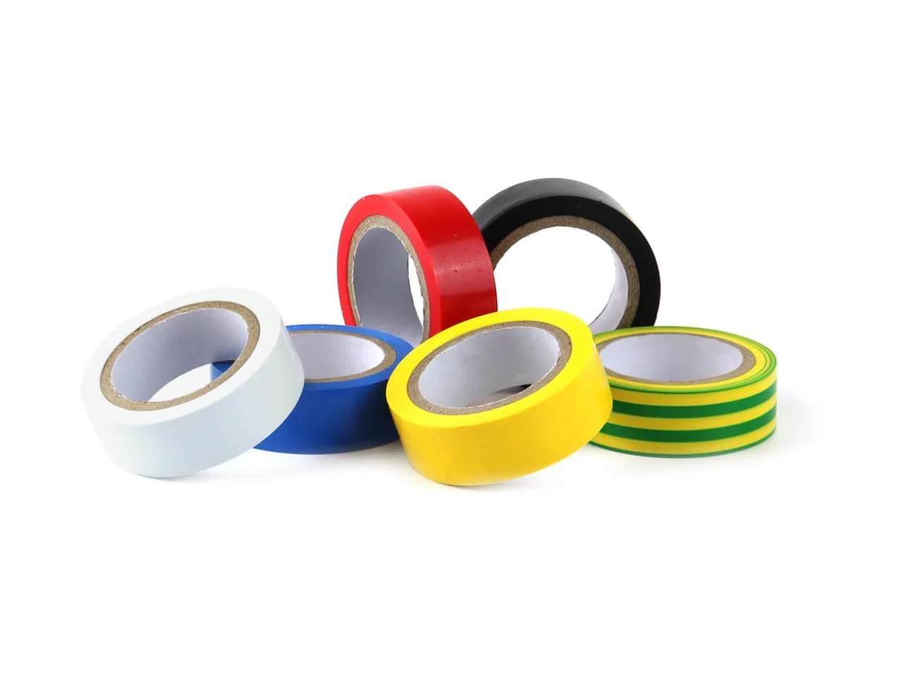 Taśma izolacyjna kolorowa 6szt. 15mm x 5m — ujęcie 3