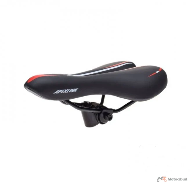 Siodełko rowerowe MTB czarno/czerwono/białe