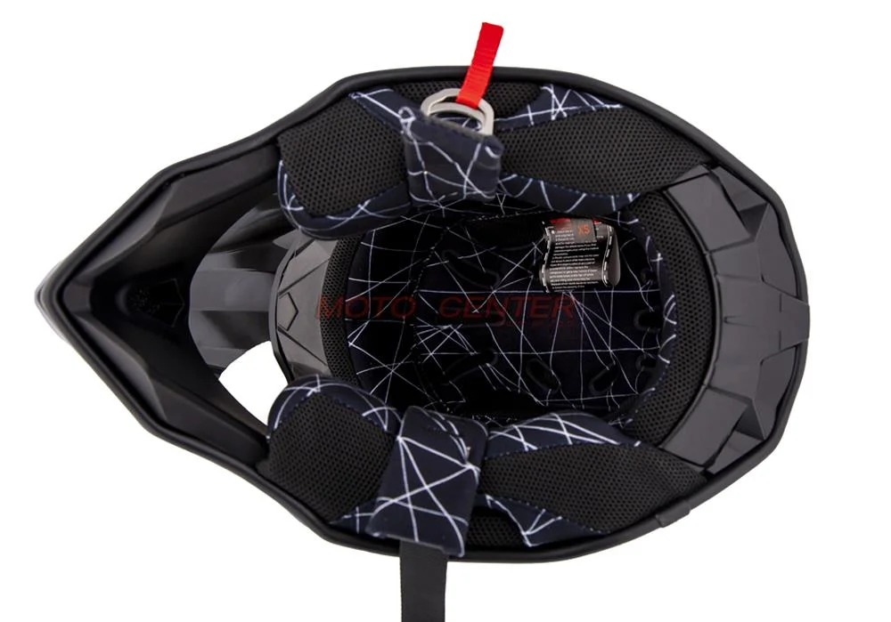 Kask crossowy BLEXX MD-902 zap. DD czerwony połysk rozmiar XL ECER22.06 — ujęcie 8