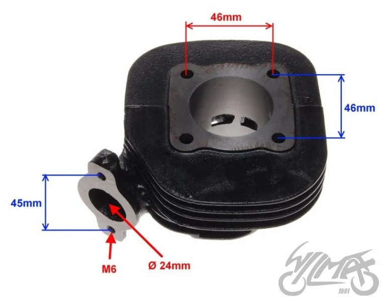 Cylinder do Kinroad Kos z tłokiem 43 mm komplet — ujęcie 2