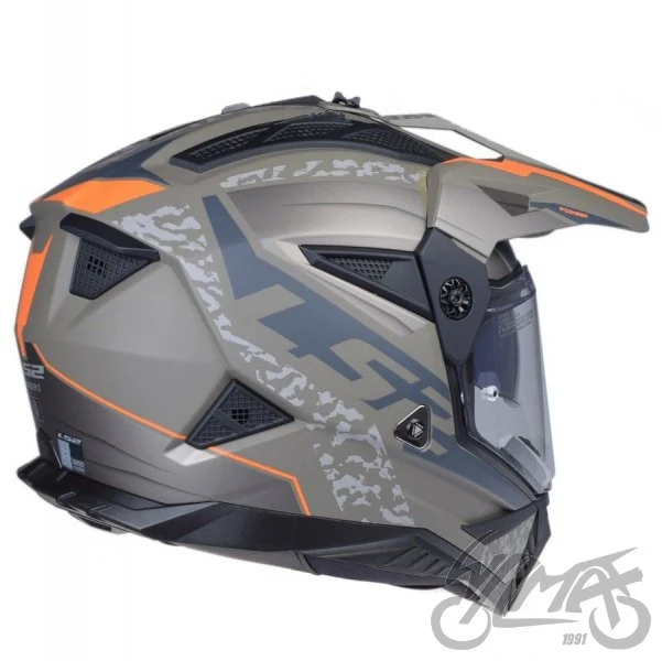 Kask adventure LS2 MX702 Pioneer II Devor Matt Sand — XXL — ujęcie 4
