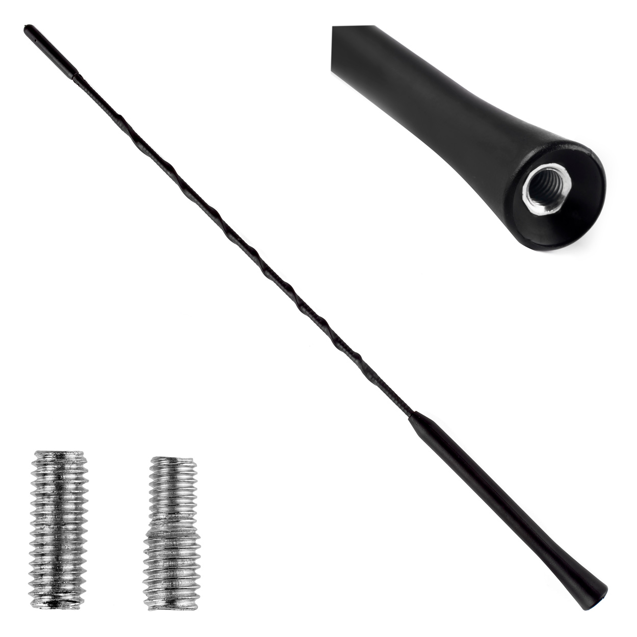 Antena samochodowa maszt anteny 41 cm 5/6mm adapter ANTM02