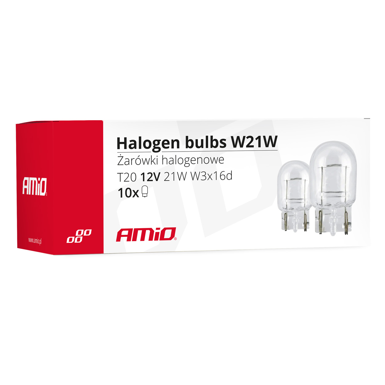 Żarówki halogenowe T20 W21W W3x16d 12 V 10 szt. — ujęcie 3