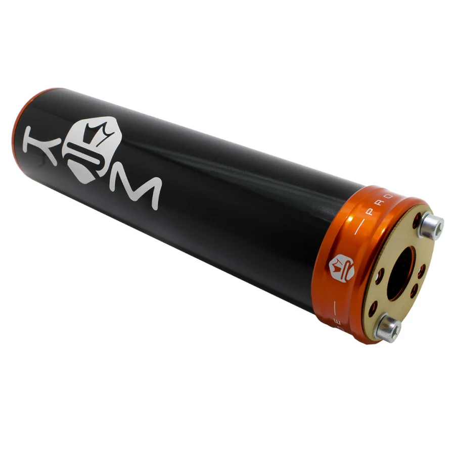 Końcówka wydechu KRM Pro Ride aluminium czarno pomarańczowa 90-110 cm³ — ujęcie 2