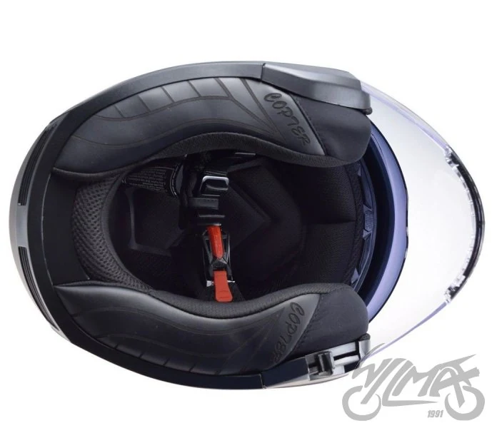 Kask LS2 OF600 copter II gloss White-06 — rozmiar XXL — ujęcie 4