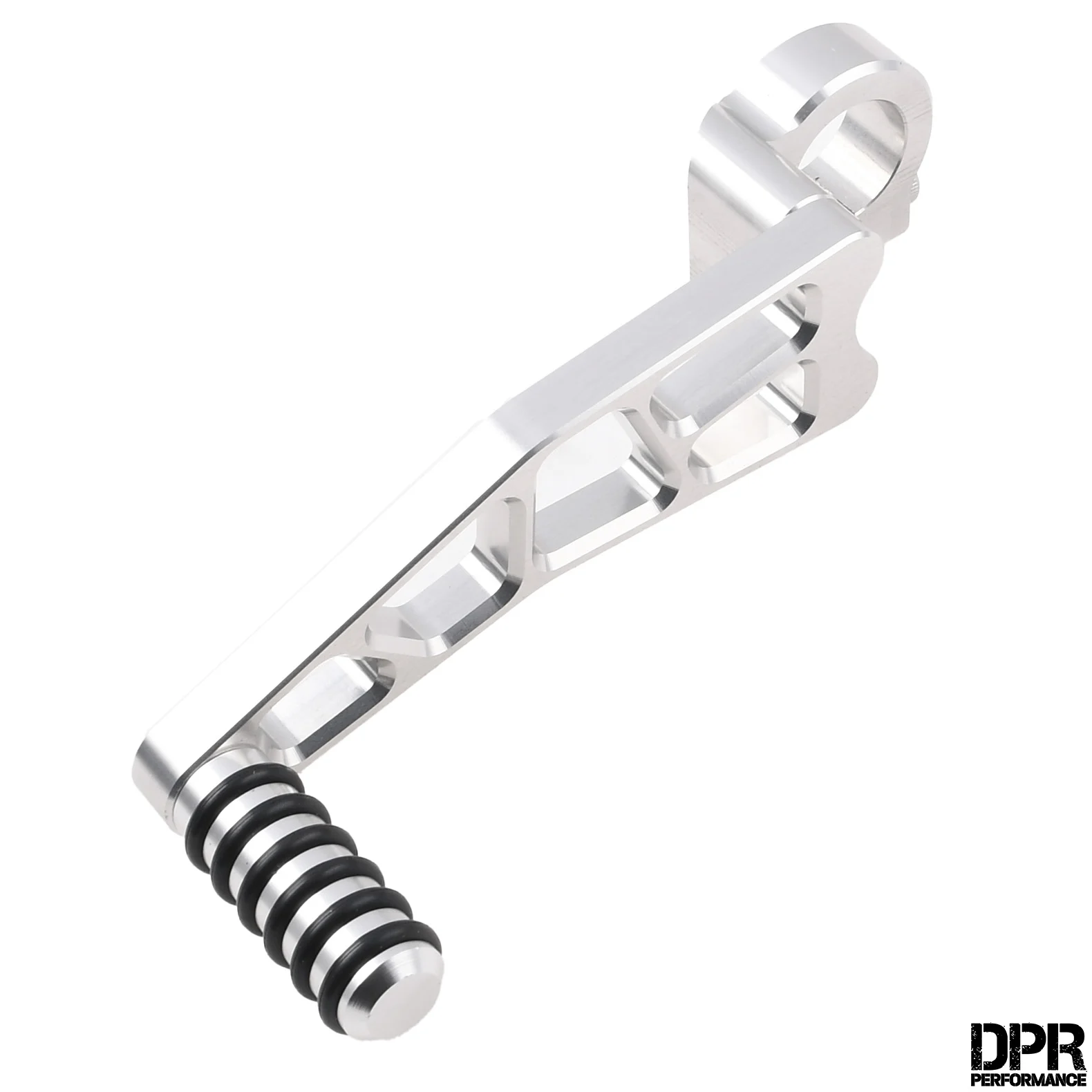 Dźwignia zmiany biegów Simson S51 srebrna aluminium CNC racing DPR Performance — ujęcie 1