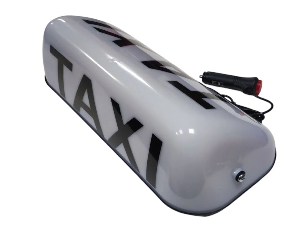 Lampa # Sygnalizator # Znak TAXI - na magnes BIAŁY — ujęcie 4