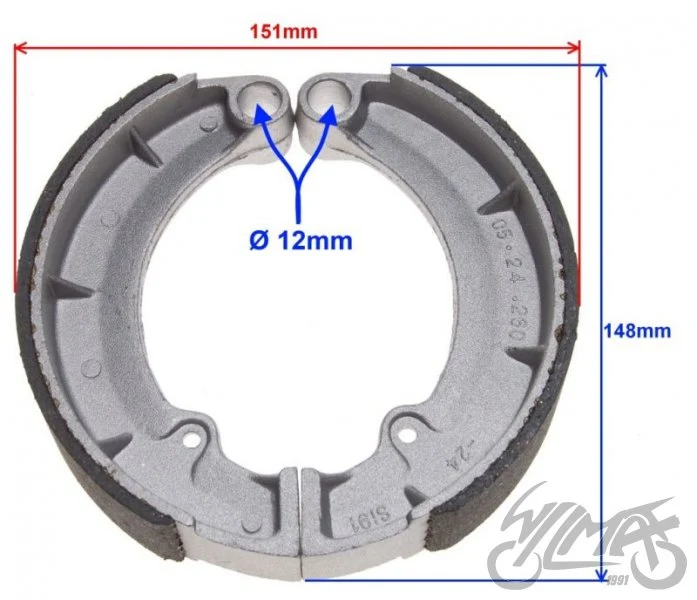 Szczęki hamulcowe MZ 18' 2 szt. 160 × 30 mm — MZ42339 — ujęcie 2