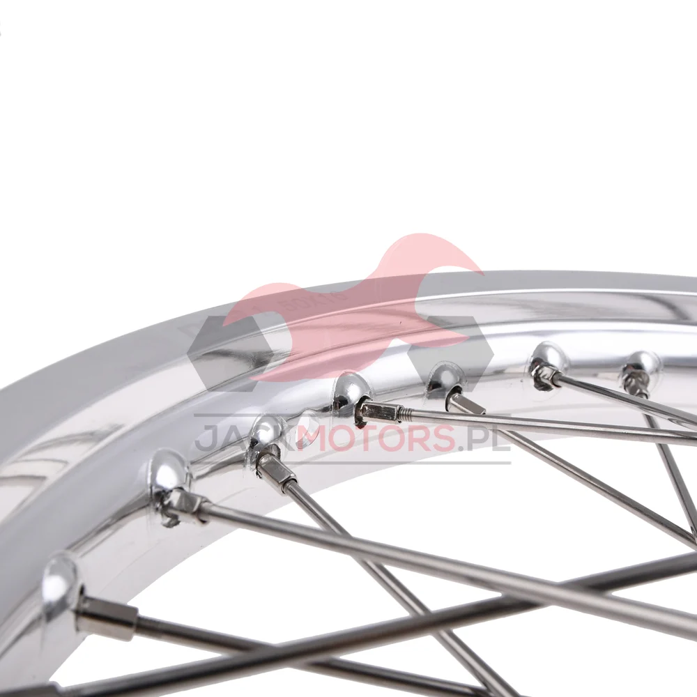 Koło jezdne Simson S51 1,50 × 16 aluminium DPR Classic szprychy chrom — ujęcie 3