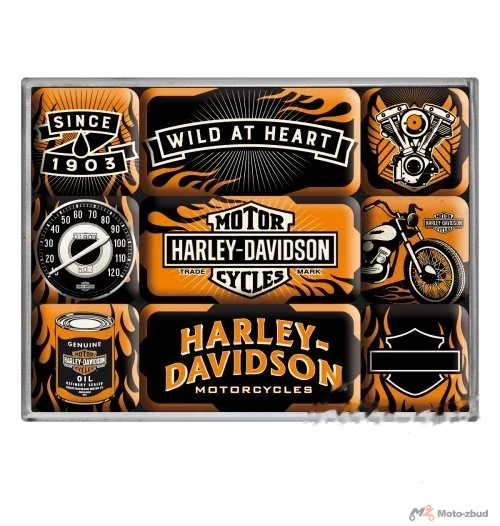 Magnes Harley-Davidson wild 9 szt. 83096