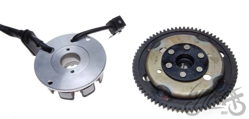 Stator iskrownik + koło magnesowe AM6