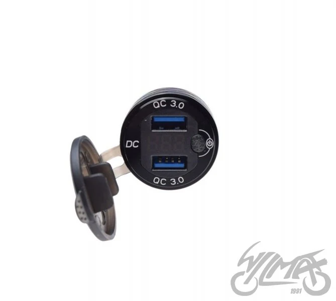 Ładowarka usb z wyświetlaczem — ujęcie 2