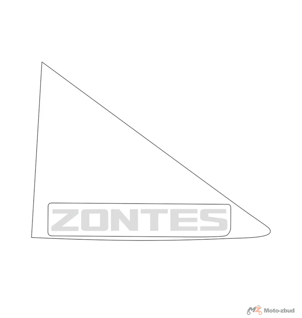 Naklejka na zbiornik paliwa prawa (nr kat.1210312-261000) (Zontes ZT 125-U1)