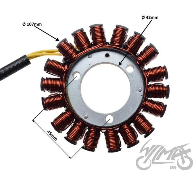 Stator 18 cewek do Suzuki GSX650F — 2008–2009 — ujęcie 2