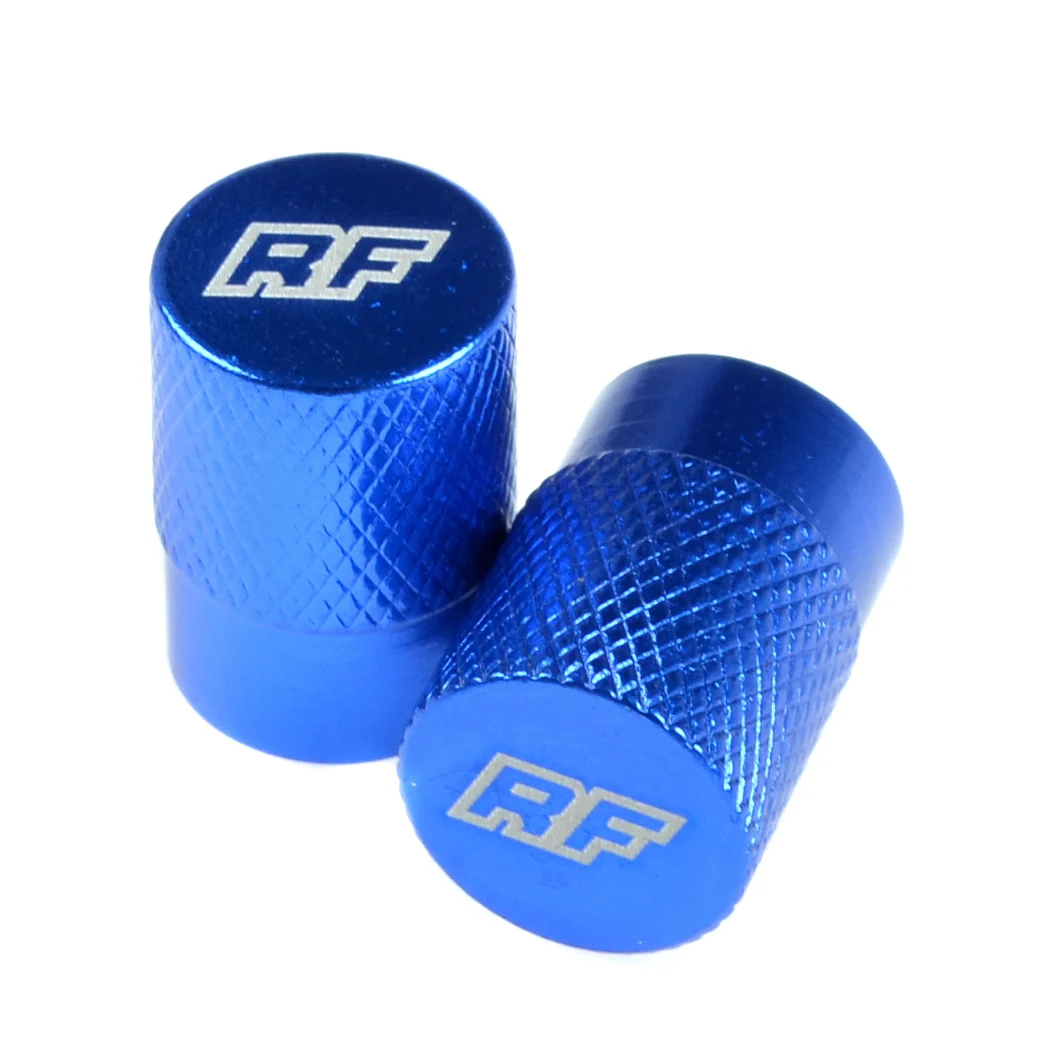 Nakrętka wentyla Racing Force TP2 aluminium niebieska 2szt — ujęcie 1