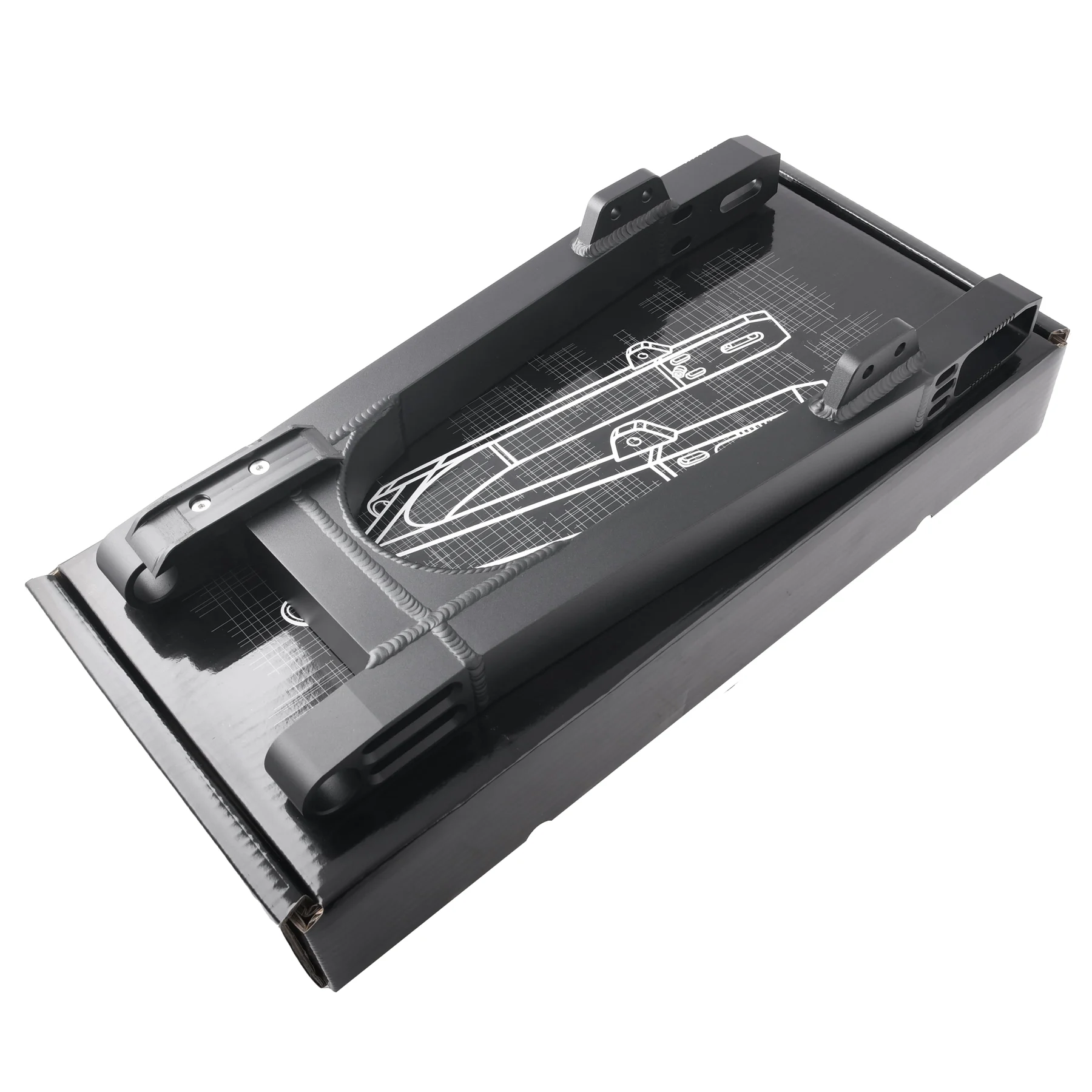 Wahacz Simson S51 aluminium CNC premium +30 mm czarny mat kpl. DPR Performance — ujęcie 2
