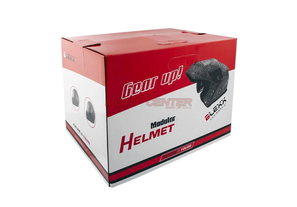 Kask motocyklowy szczękowy z blendą BLEXX YA-967 grafit M ECER22.06 — ujęcie 11